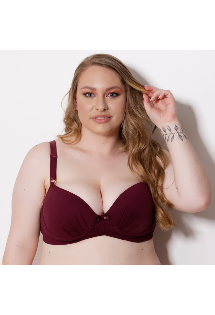 Sutiã com Bojo Plus Size Transpassado
