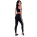 Calça Legging Recorte Tiras Laterais Calça Legging Recorte Tiras Laterais