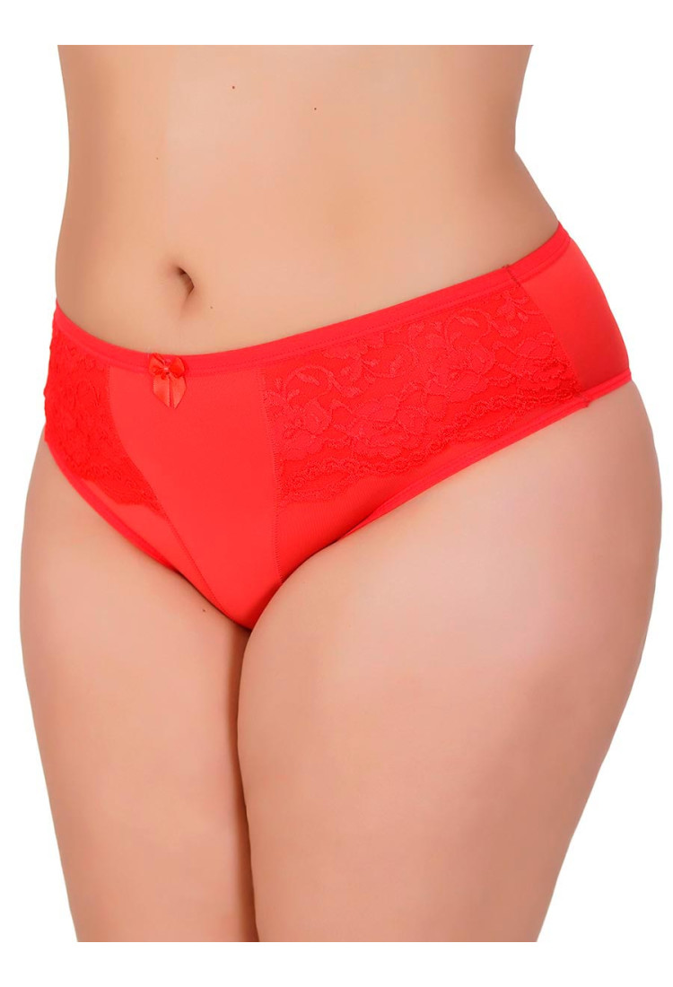 Calçola em Microfibra e Renda Plus Size