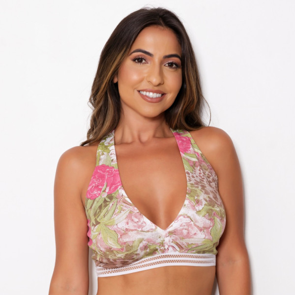 Top Nadador sem Bojo Estampado