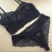 Conjunto com Arco Tule Listrado e Renda