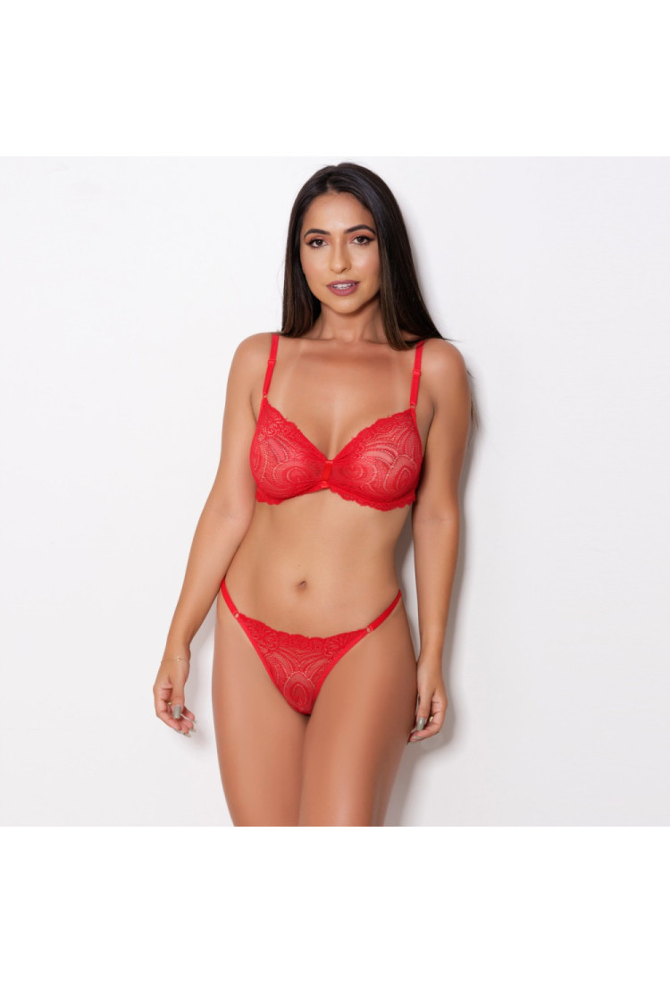 Conjunto Sensual Renda - C8441