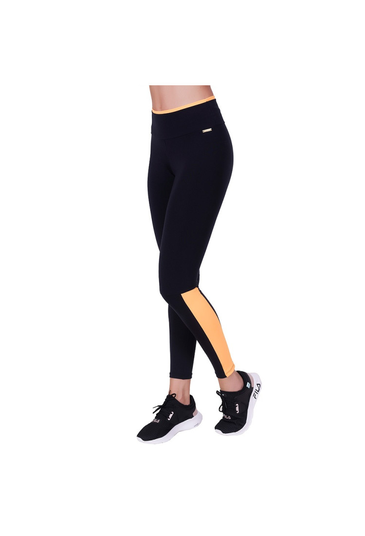Calça Legging Recorte Lateral e Cós