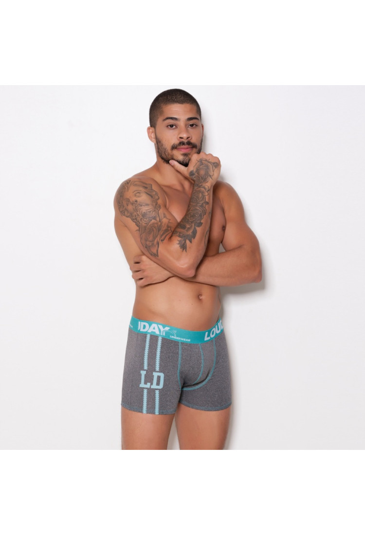 Cueca Boxer Romantic Mescla com Silk